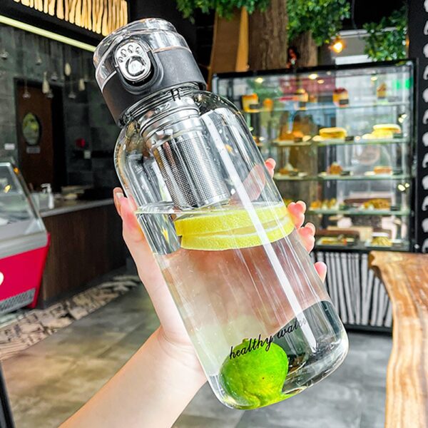 1-Liter Glass Travel Water Bottle Portable Drinkware for Outdoor Adventures, Coffee, and Heat Resistance - Image 6