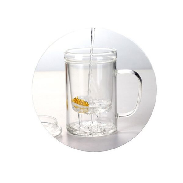 Infuser Mug for Office 400ML Glass Teacup with High Temperature Resistance - Image 6