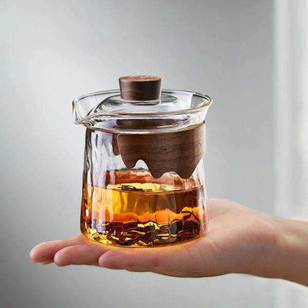 Infuser Mug Set with Anti-Scalding Glass Lid: Heat-Resistant Teapot, Tea Cup, and Filter for Single-Person Tea Brewing - Image 5