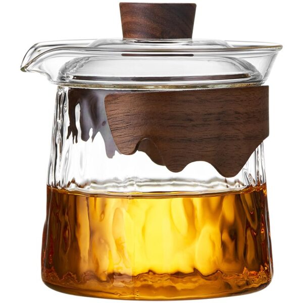 Infuser Mug Set with Anti-Scalding Glass Lid: Heat-Resistant Teapot, Tea Cup, and Filter for Single-Person Tea Brewing