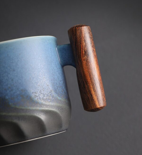 Tea Steeping Mug: Handmade Ceramic Retro Coffee Cup with Filter, Perfect Birthday Gift - Image 5