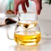 Infuser Mug Transparent Glass Tea Cups with Lids, Heat-Resistant Borosilicate Glass for Flower Tea, Coffee, and Milk in Office - Image 4