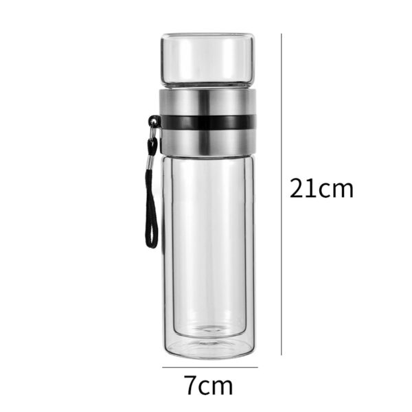 Tea Infusing Bottle Double Wall Thermal Glass Mug with Tea-Water Separation for Creative Insulation - Image 6
