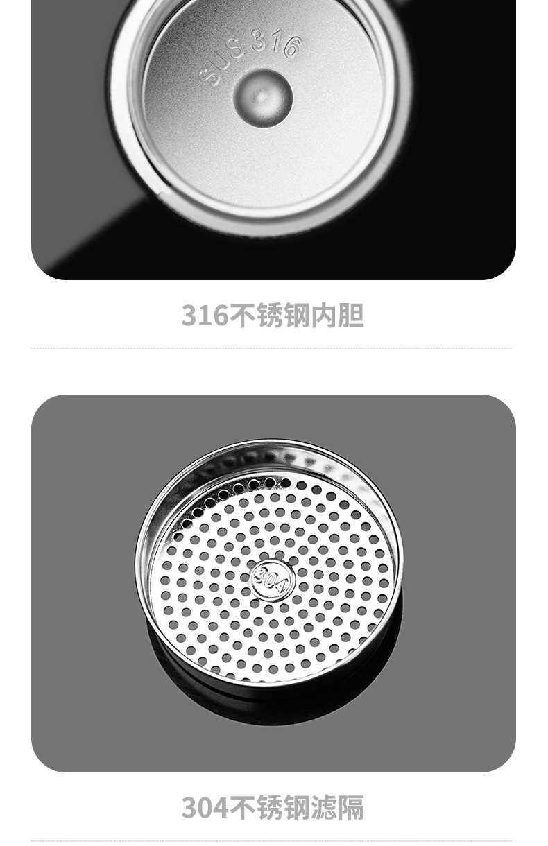 Stainless Steel Tea Infusing Bottle Insulated Thermos Travel Mug with Leakproof Design and Built-In Strainer for Tea and Coffee Enthusiasts