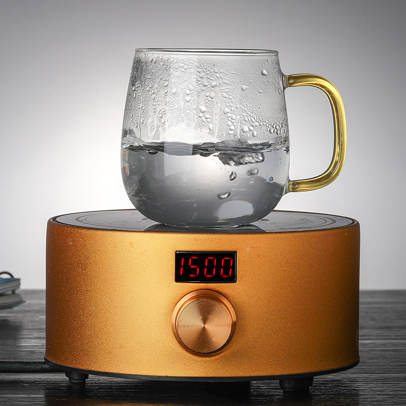 Infuser Mug Creative Glass Tea Cup with Transparent Filter, Bamboo Lid, and Heat-Resistant Design for Office Tea and More