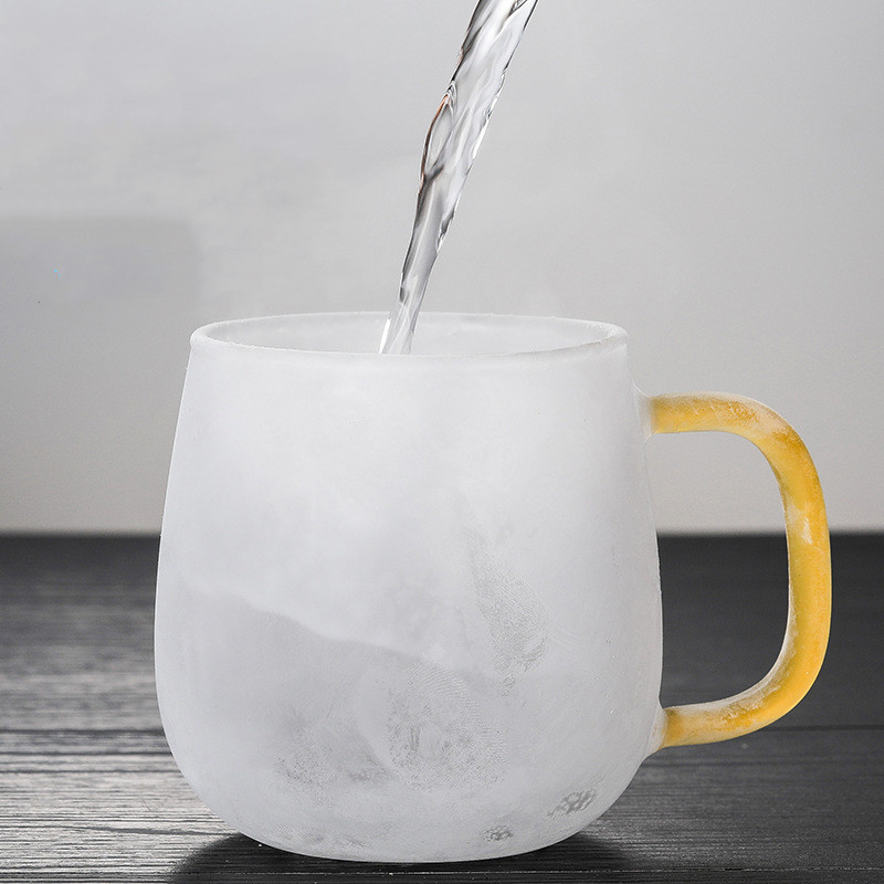 Infuser Mug Creative Glass Tea Cup with Transparent Filter, Bamboo Lid, and Heat-Resistant Design for Office Tea and More