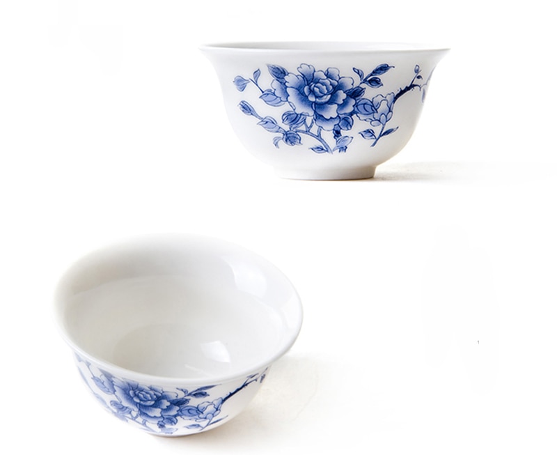 Tea Kit 11-Piece Chinese Kung Fu Tea Set with Ceramic Teacups, Porcelain Gaiwan, and Teapot for Tea Ceremony