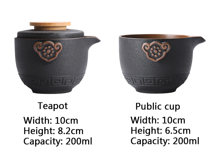 Tea Kit High-Grade Chinese Travel Tea Set with Kung Fu Ceramic Teapot, Porcelain Teaset, Gaiwan, and Tea Cups for Tea Ceremony