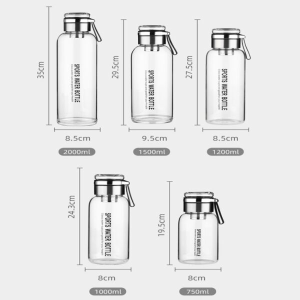 2L Transparent Portable Water Bottle for Outdoor Activities Ideal for Milk, Juice, Tea, and More - Image 6