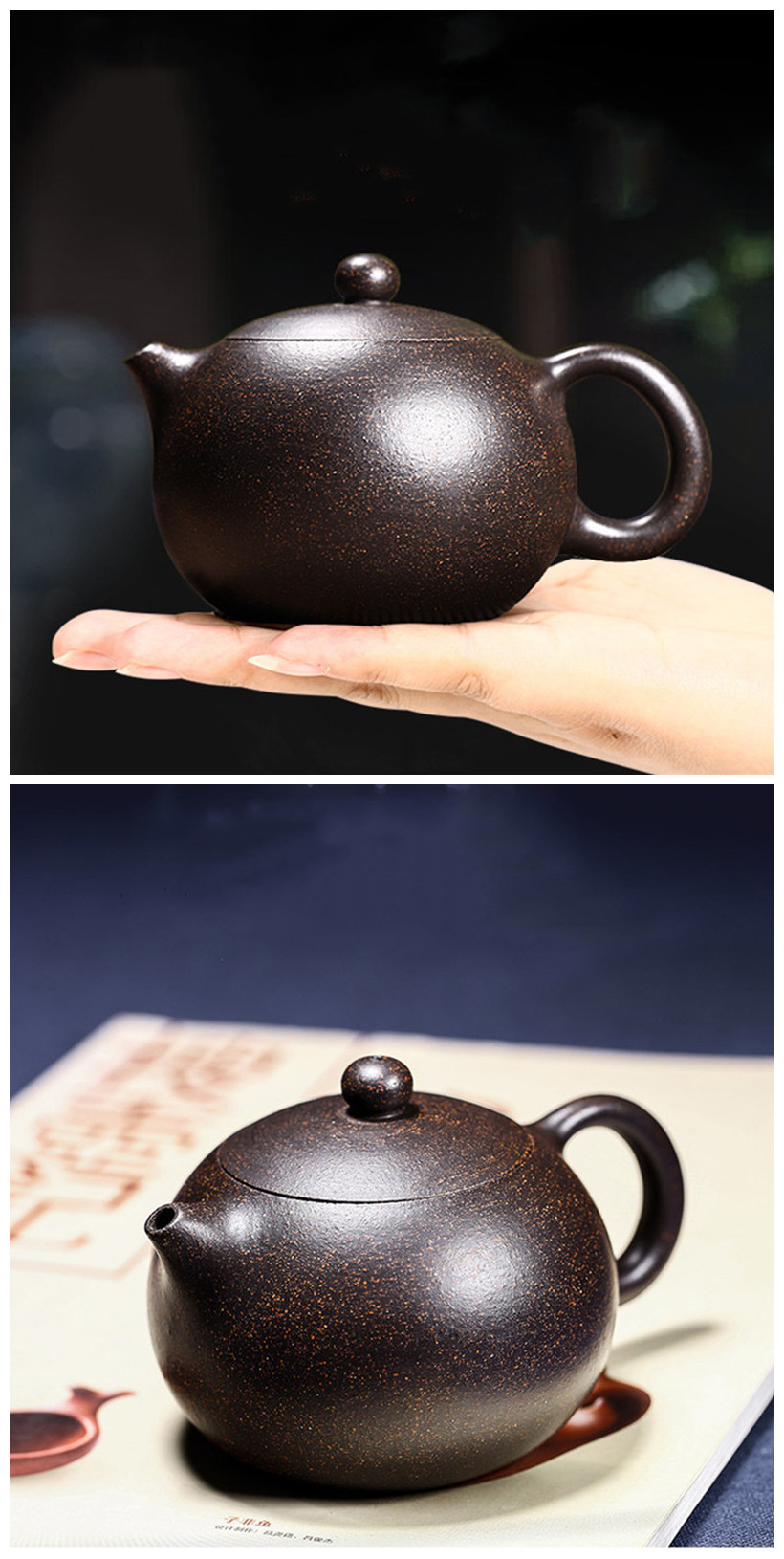 Tea Kit Authentic Chinese Zisha Tea Set with Famous Handmade Purple Clay Teapot Featuring a Ball Hole Filter - Ideal for Customized Gifts