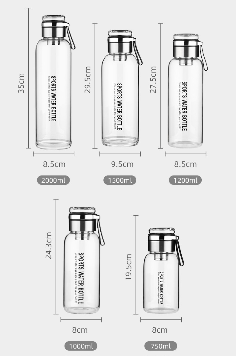2L Transparent Portable Water Bottle for Outdoor Activities Ideal for Milk, Juice, Tea, and More