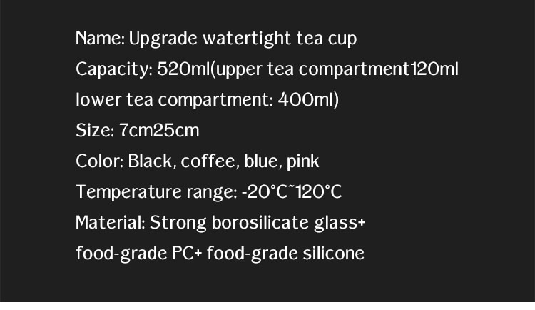 520ML Tea Infusing Bottle Double-Layer Insulation Water Cup with Tea-Water Separation and Portable Filtering