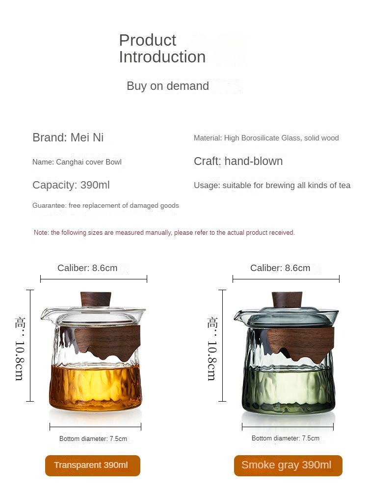 Infuser Mug Set with Anti-Scalding Glass Lid: Heat-Resistant Teapot, Tea Cup, and Filter for Single-Person Tea Brewing