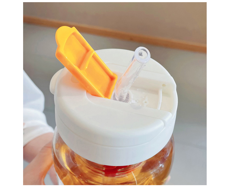 Glass Water Bottle With Fruit Infuser - 850/550ml Portable Drinking Bottle with Tea Infuser Filter