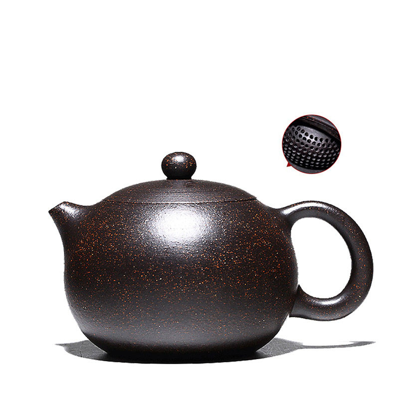 Tea Kit Authentic Chinese Zisha Tea Set with Famous Handmade Purple Clay Teapot Featuring a Ball Hole Filter - Ideal for Customized Gifts