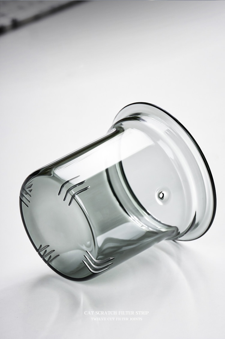 Tea Steeping Mug Set Retro Glass Teapot with Wood Handle and Filter, Perfect for Chinese Tea Ceremony - 530ML Capacity