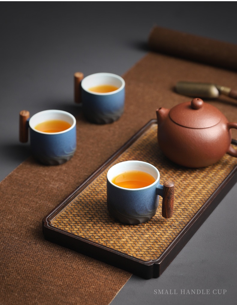 Tea Steeping Mug: Handmade Ceramic Retro Coffee Cup with Filter, Perfect Birthday Gift
