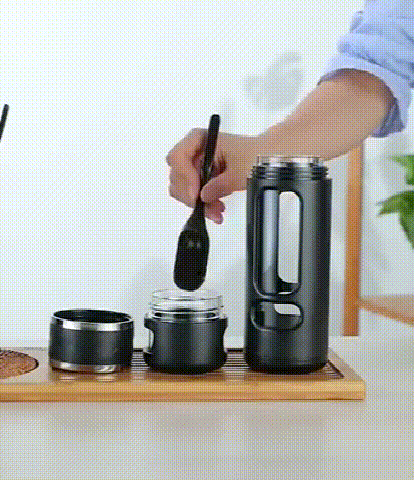 520ML Tea Infusing Bottle Double-Layer Insulation Water Cup with Tea-Water Separation and Portable Filtering