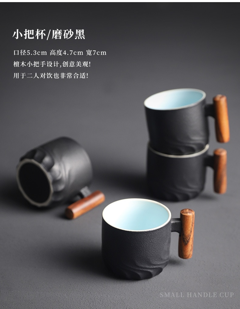 Tea Steeping Mug: Handmade Ceramic Retro Coffee Cup with Filter, Perfect Birthday Gift