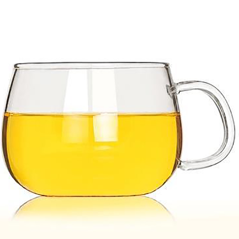 Infuser Mug Transparent Glass Tea Cups with Lids, Heat-Resistant Borosilicate Glass for Flower Tea, Coffee, and Milk in Office