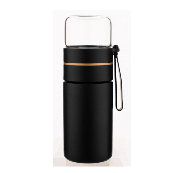 Stainless Steel Tea Infusing Bottle Insulated Thermos Travel Mug with Leakproof Design and Built-In Strainer for Tea and Coffee Enthusiasts - Image 6